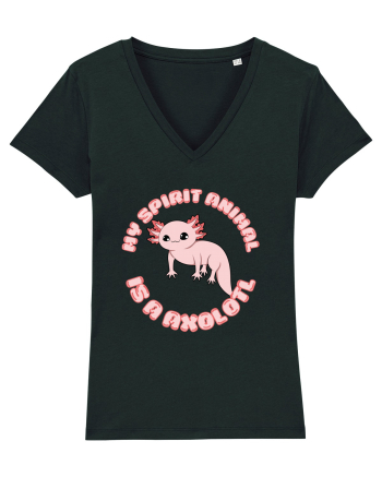 Kawaii Axolotl Black