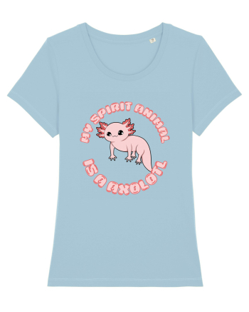 Kawaii Axolotl Sky Blue