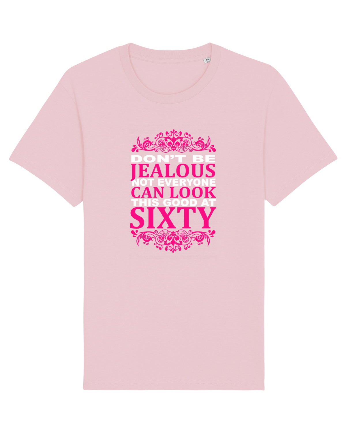 Tricou mânecă scurtă Unisex Rocker Cotton Pink