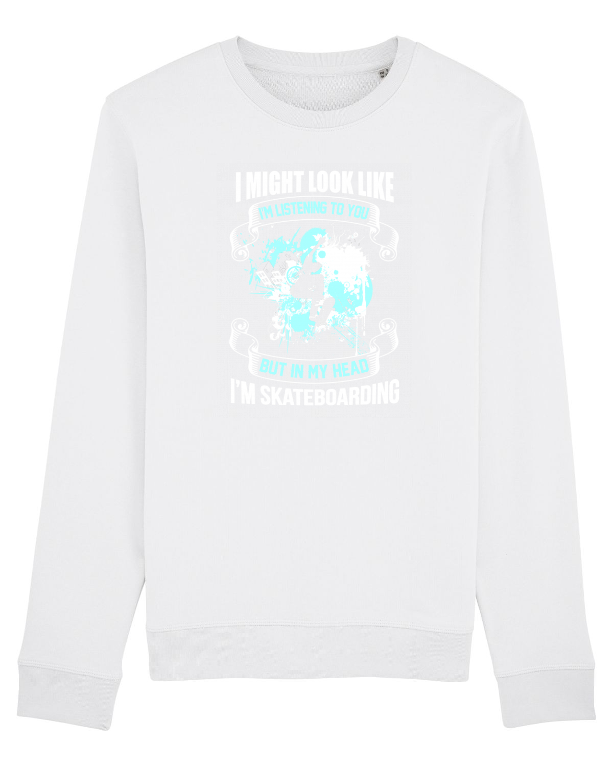Bluză mânecă lungă Unisex Rise White
