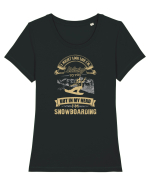 SNOWBOARD Tricou mânecă scurtă guler larg fitted Damă Expresser