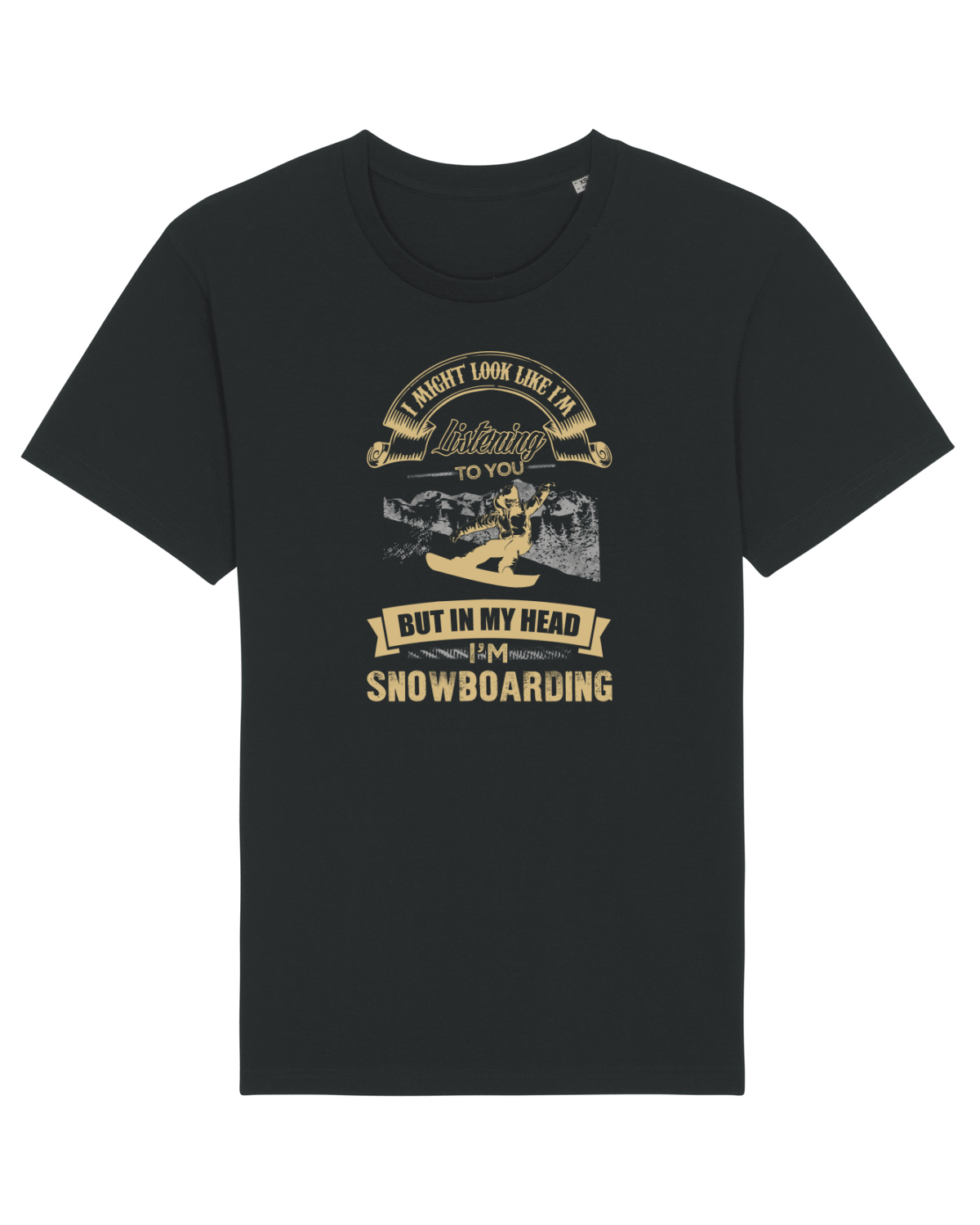 Tricou mânecă scurtă Unisex Rocker Black