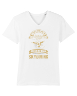 SKYDIVING Tricou mânecă scurtă guler V Bărbat Presenter