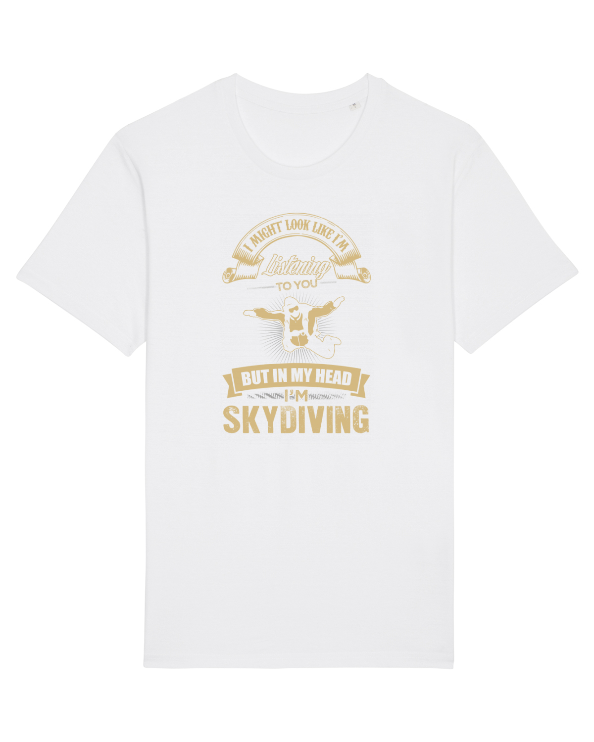 Tricou mânecă scurtă Unisex Rocker White
