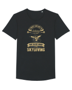 SKYDIVING Tricou mânecă scurtă guler larg Bărbat Skater