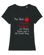 RETIRED TEACHER Tricou mânecă scurtă guler larg fitted Damă Expresser