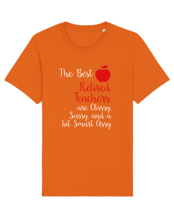 RETIRED TEACHER Bright Orange