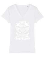 LOVE Tricou mânecă scurtă guler V Damă Evoker