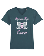 CANCER FIGHTING Tricou mânecă scurtă guler V Bărbat Presenter