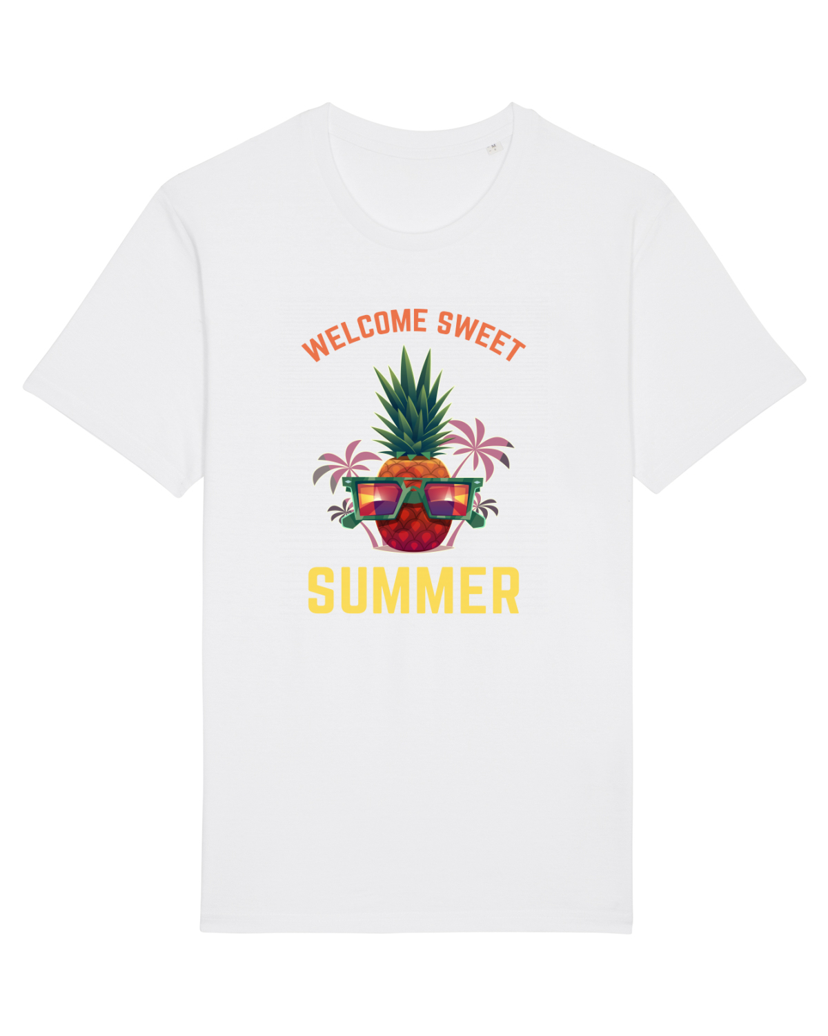 Tricou mânecă scurtă Unisex Rocker White