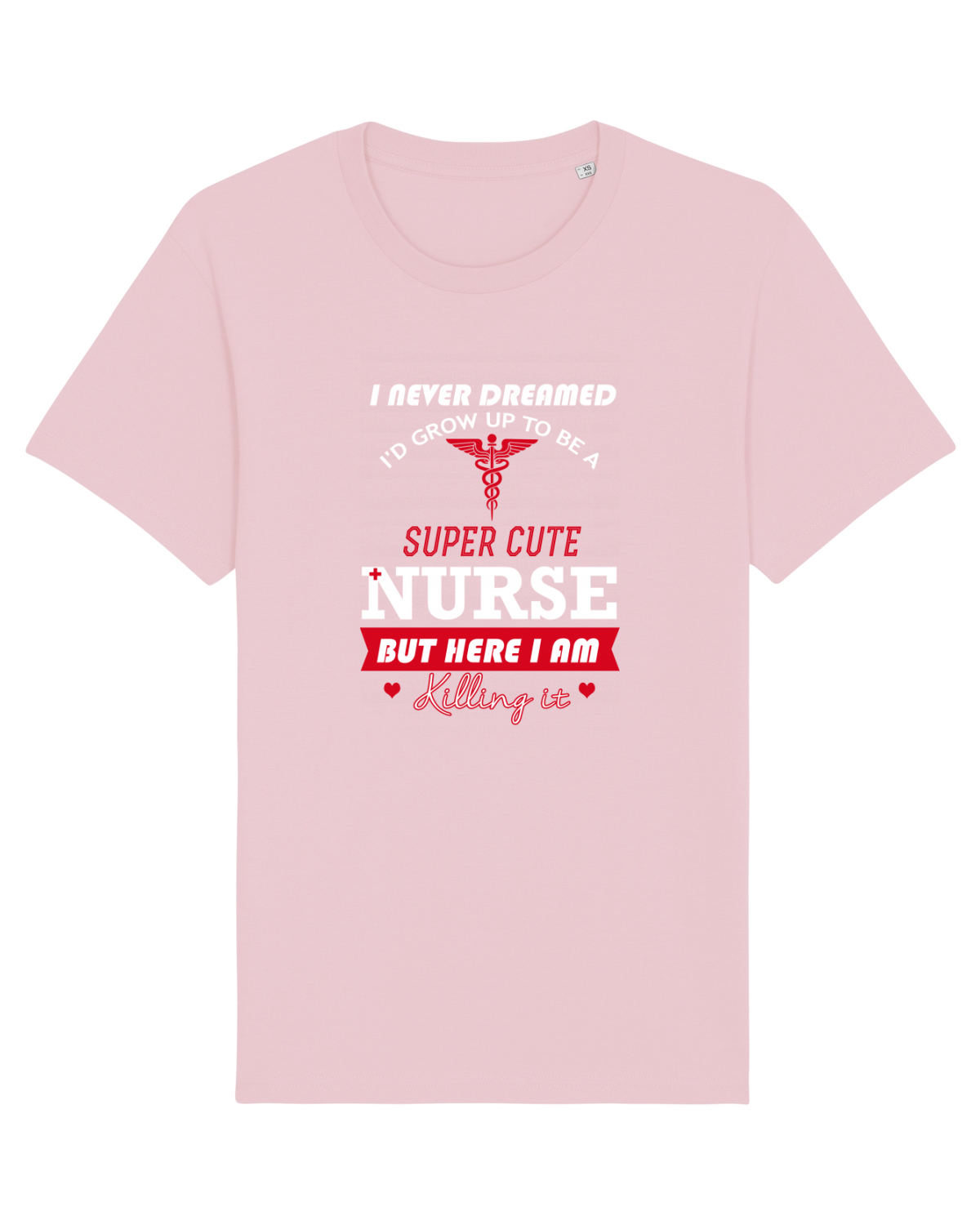 Tricou mânecă scurtă Unisex Rocker Cotton Pink