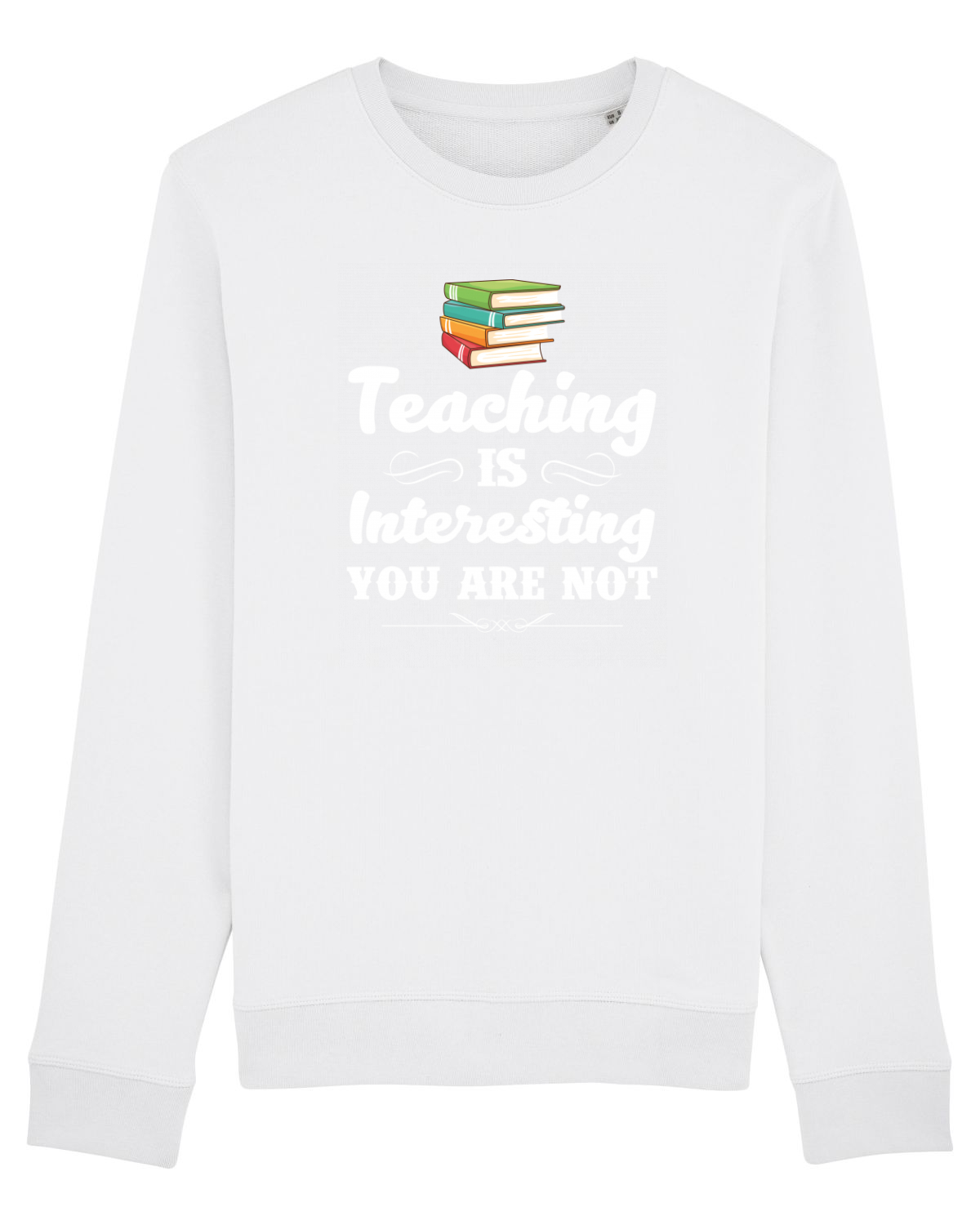 Bluză mânecă lungă Unisex Rise White