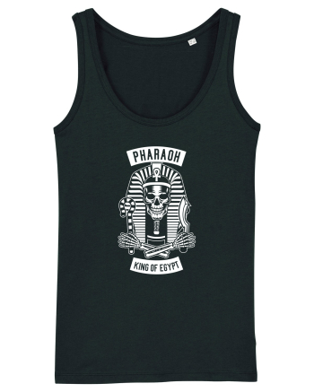Pharaoh King of Egypt Skull White Black