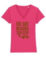 TRUCK DRIVER Tricou mânecă scurtă guler V Damă Evoker