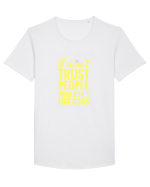 DOG Tricou mânecă scurtă guler larg Bărbat Skater
