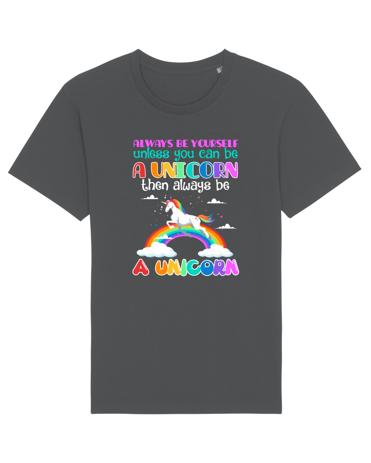 Tricou mânecă scurtă Unisex Rocker Anthracite
