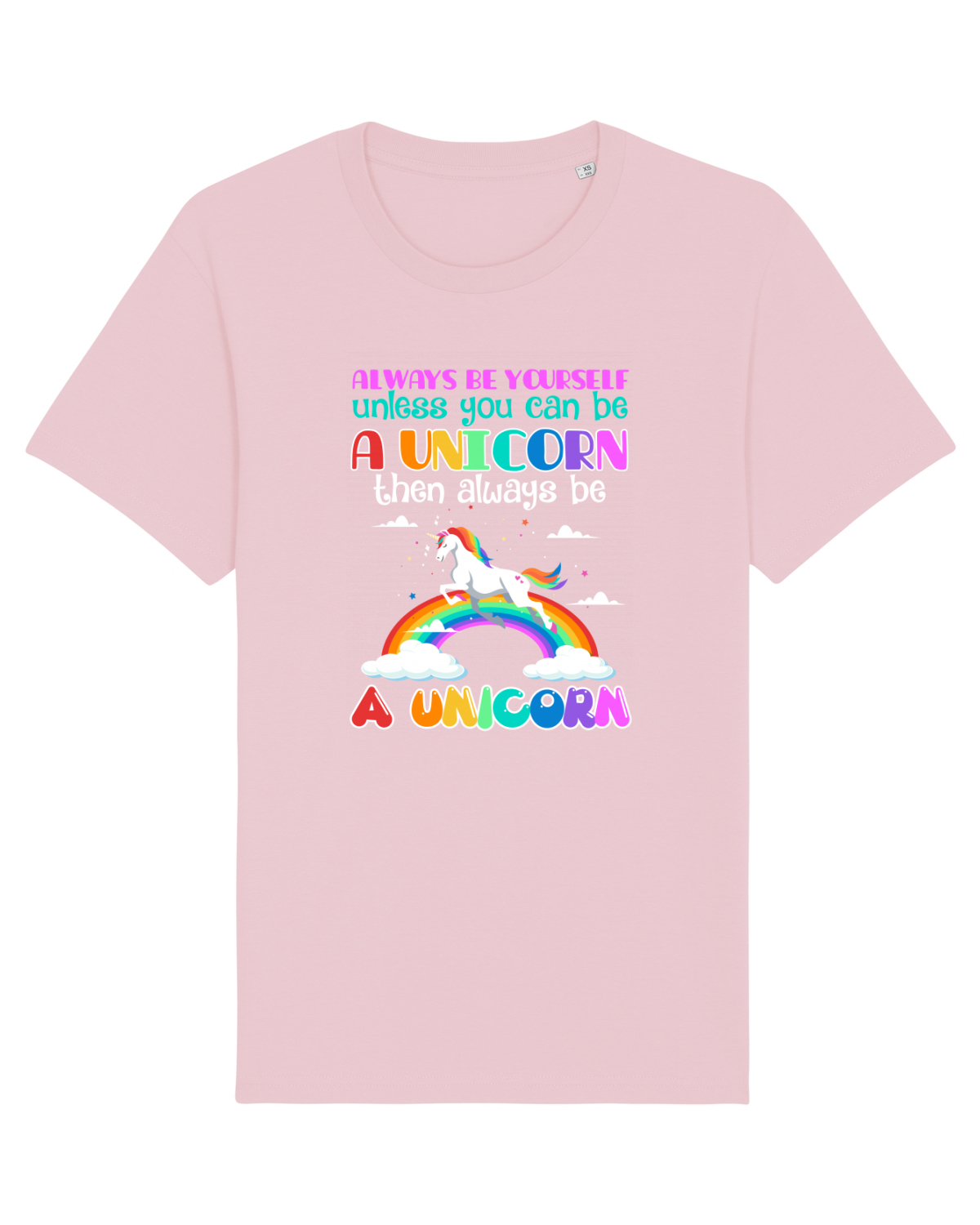 Tricou mânecă scurtă Unisex Rocker Cotton Pink