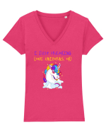 UNICORN Tricou mânecă scurtă guler V Damă Evoker