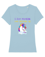 UNICORN Tricou mânecă scurtă guler larg fitted Damă Expresser