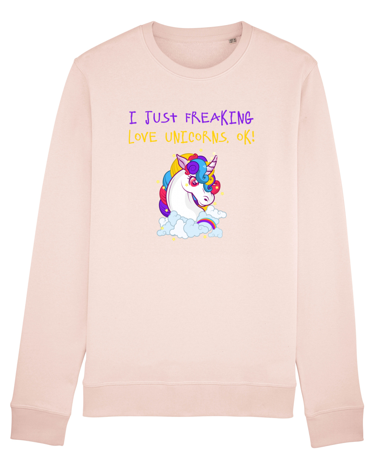 Bluză mânecă lungă Unisex Rise Candy Pink