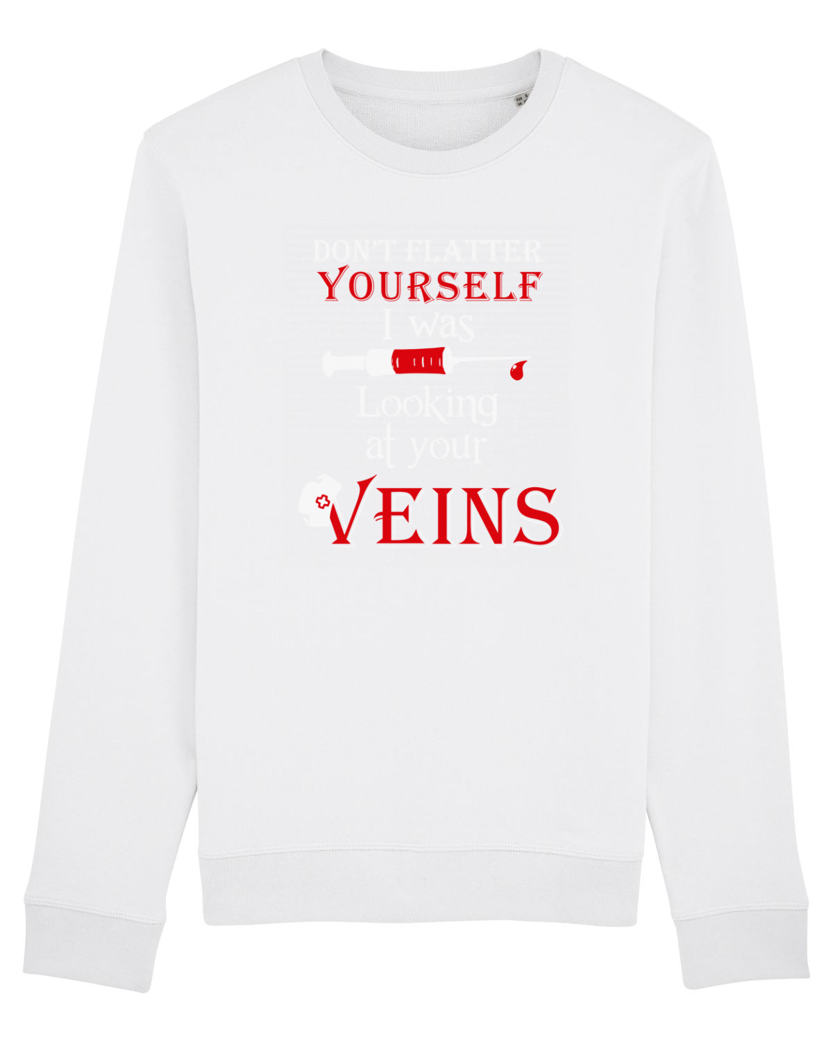 Bluză mânecă lungă Unisex Rise White