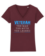 VETERAN Tricou mânecă scurtă guler V Damă Evoker