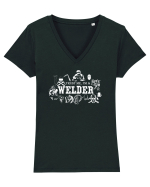 WELDER Tricou mânecă scurtă guler V Damă Evoker
