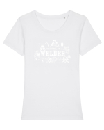WELDER Tricou mânecă scurtă guler larg fitted Damă Expresser