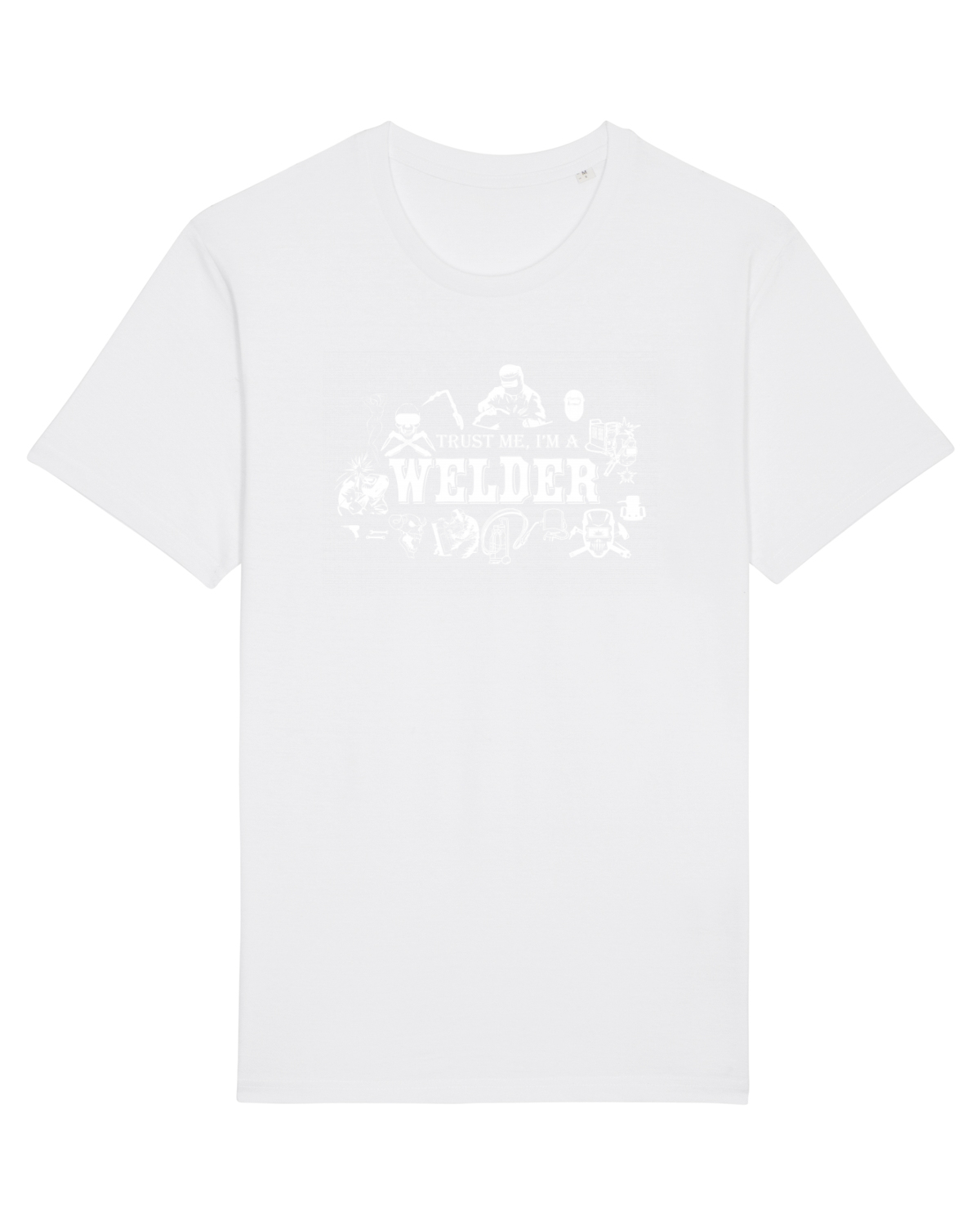 Tricou mânecă scurtă Unisex Rocker White