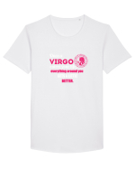 VIRGO Tricou mânecă scurtă guler larg Bărbat Skater