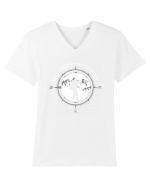 WANDER Tricou mânecă scurtă guler V Bărbat Presenter