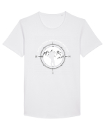 WANDER Tricou mânecă scurtă guler larg Bărbat Skater