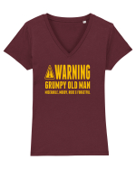 OLD MAN Tricou mânecă scurtă guler V Damă Evoker
