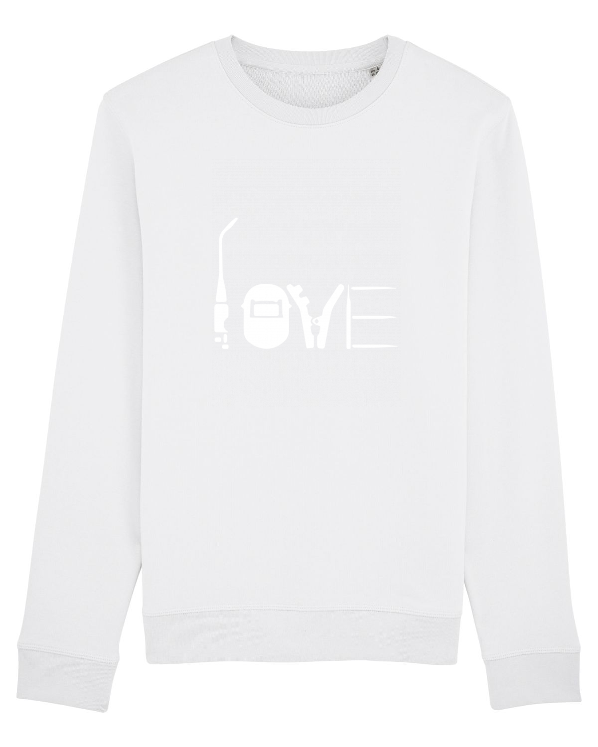 Bluză mânecă lungă Unisex Rise White