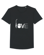 LOVE Tricou mânecă scurtă guler larg Bărbat Skater