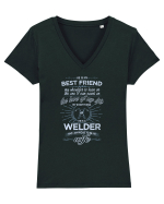 WELDER Tricou mânecă scurtă guler V Damă Evoker