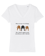 DOG Tricou mânecă scurtă guler V Damă Evoker