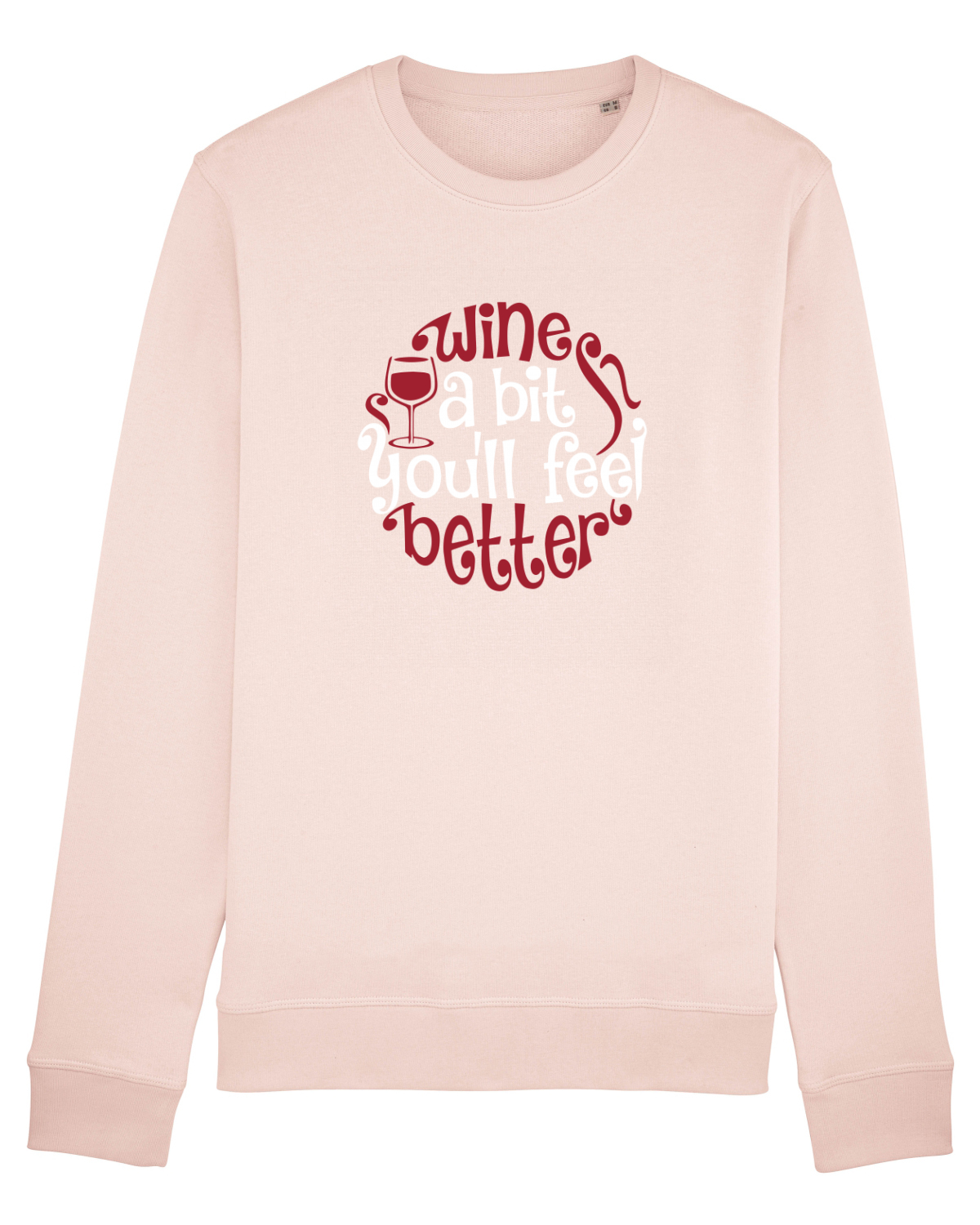 Bluză mânecă lungă Unisex Rise Candy Pink