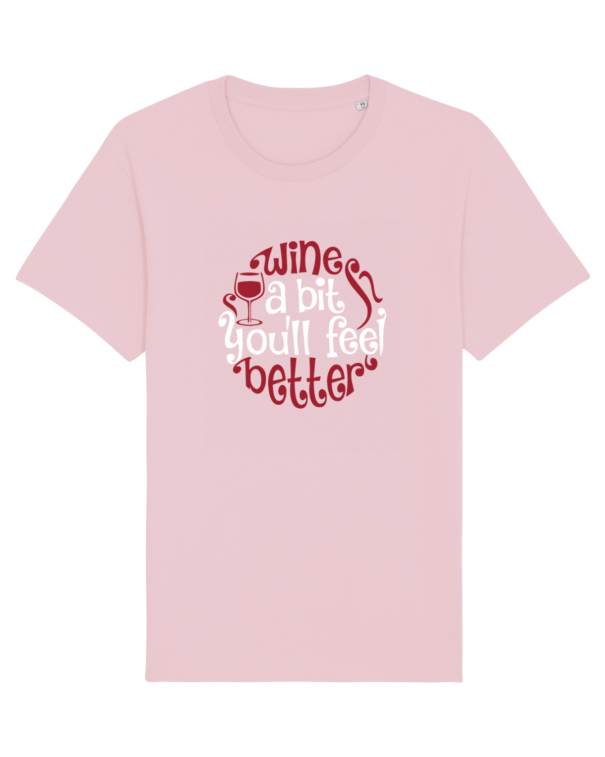 Tricou mânecă scurtă Unisex Rocker Cotton Pink