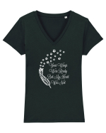 PET Tricou mânecă scurtă guler V Damă Evoker