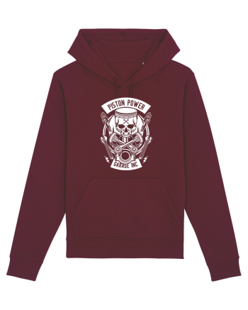 Piston Skull Power White Burgundy