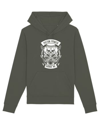 Piston Skull Power White Khaki