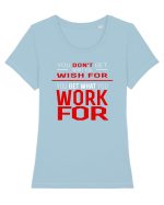 WORK Tricou mânecă scurtă guler larg fitted Damă Expresser
