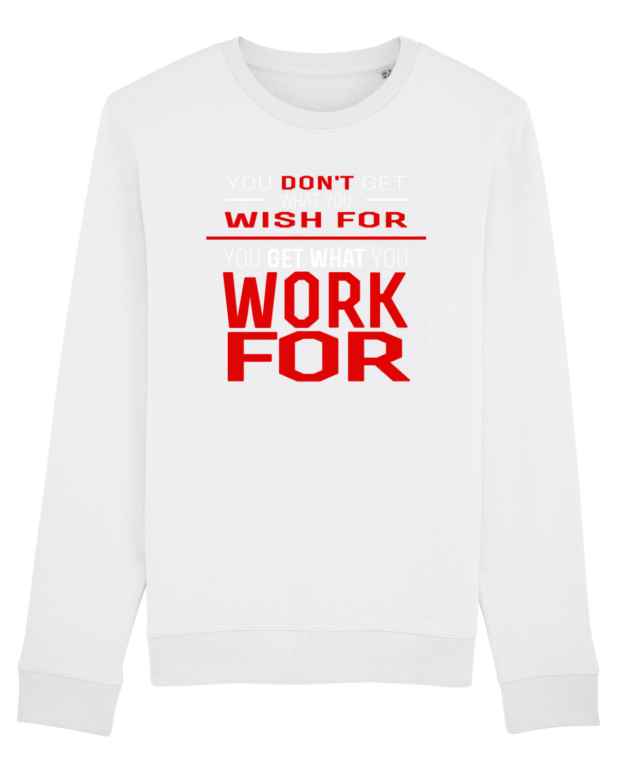 Bluză mânecă lungă Unisex Rise White