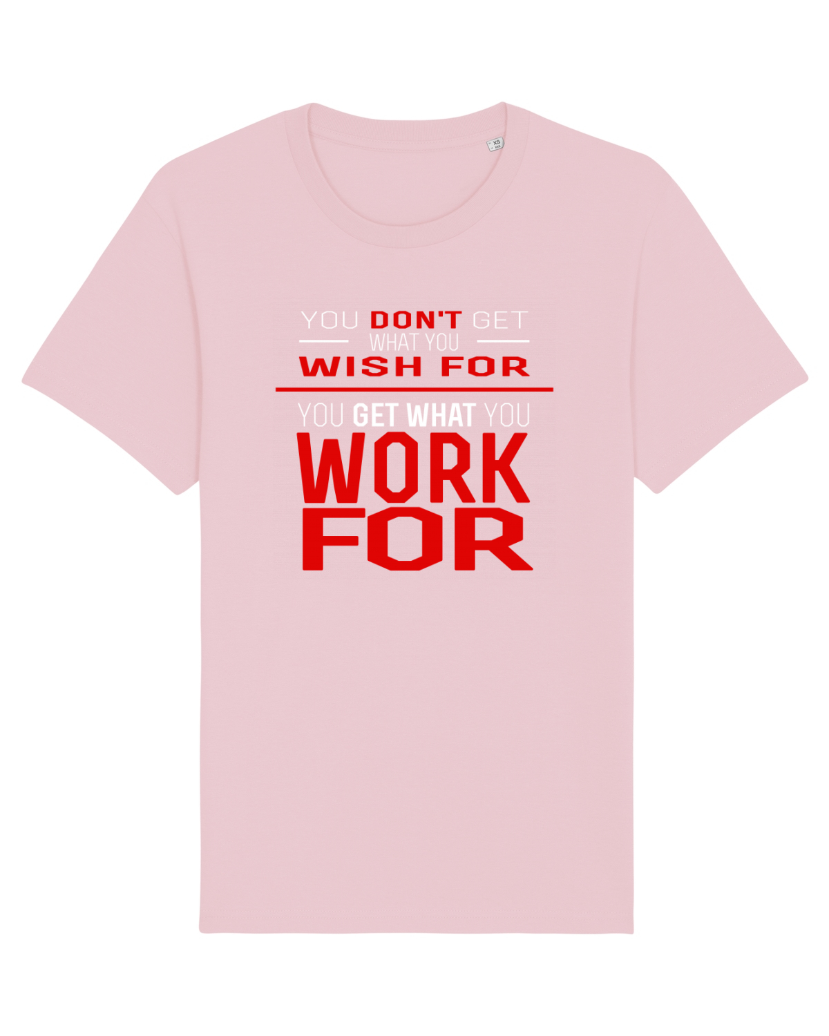Tricou mânecă scurtă Unisex Rocker Cotton Pink