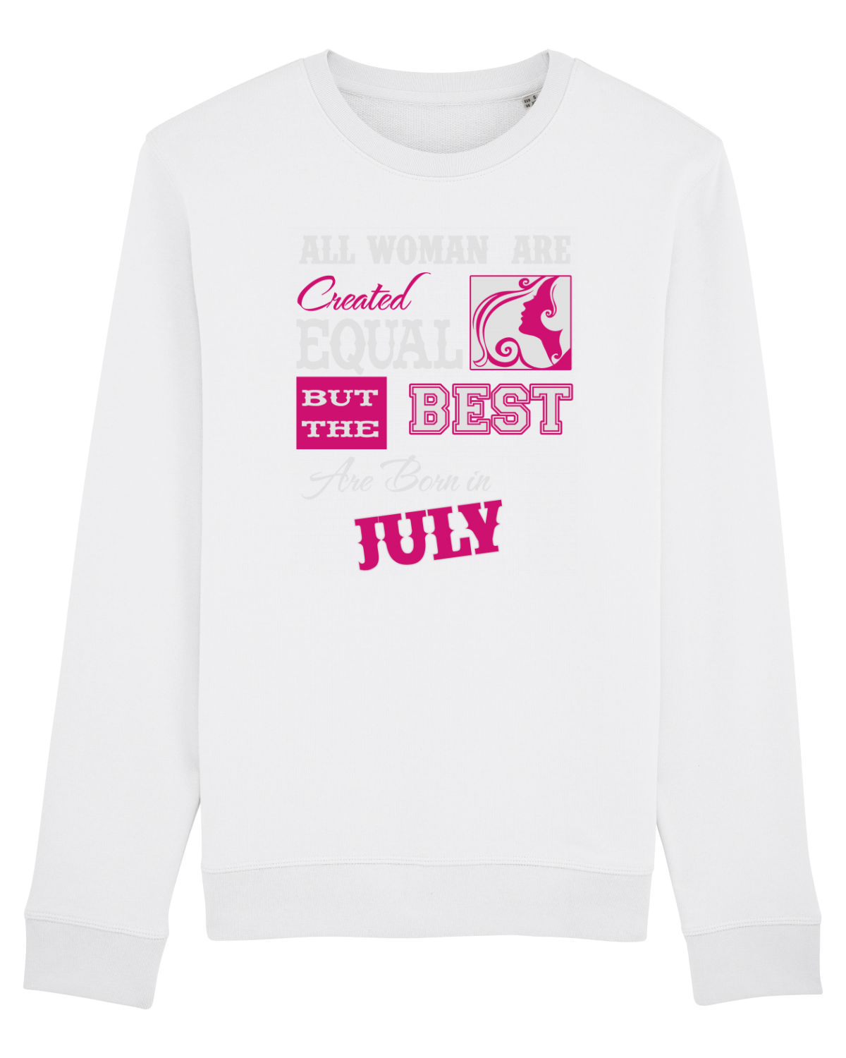 Bluză mânecă lungă Unisex Rise White