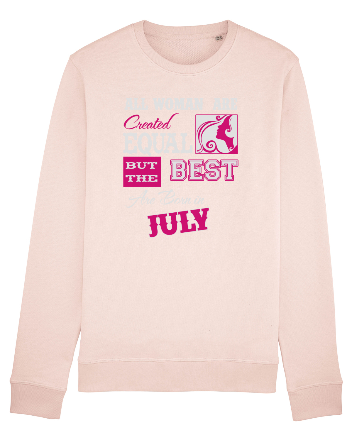 Bluză mânecă lungă Unisex Rise Candy Pink