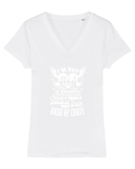 WOMAN Tricou mânecă scurtă guler V Damă Evoker