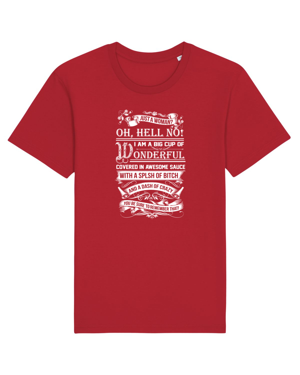 Tricou mânecă scurtă Unisex Rocker Red