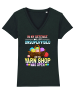 YARN Tricou mânecă scurtă guler V Damă Evoker